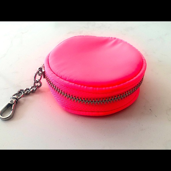 Neon Pink Mini Coin Purse - Picture 2 of 4